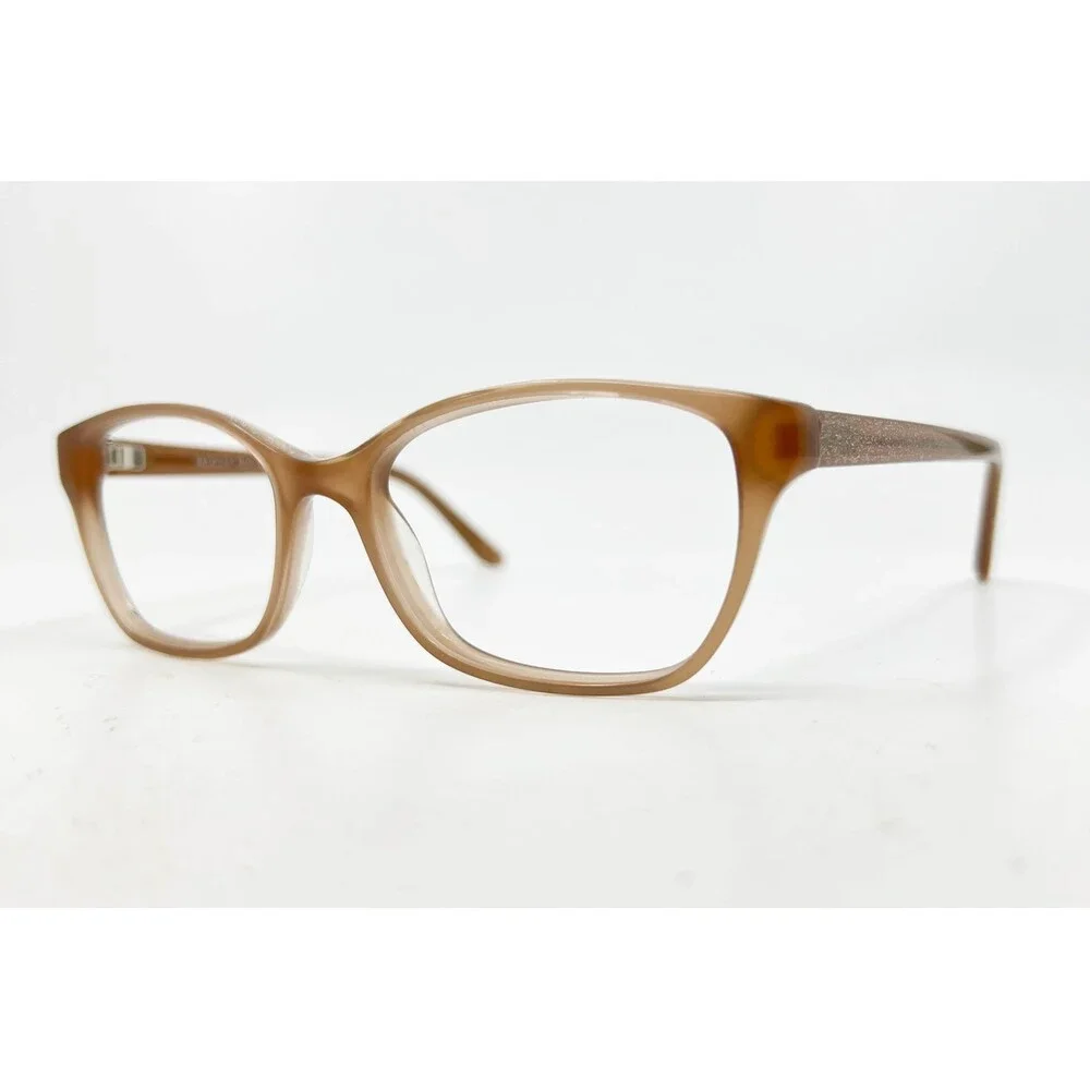 Badgley Mischka Tashie Eyeglasses Frames 52-16-135 Brown Glitter Women Eyewear